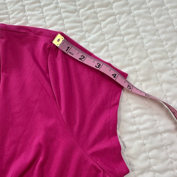 Almost Famous Barbiecore Fuchsia V-Neck Blouse - Picture 8 of 12